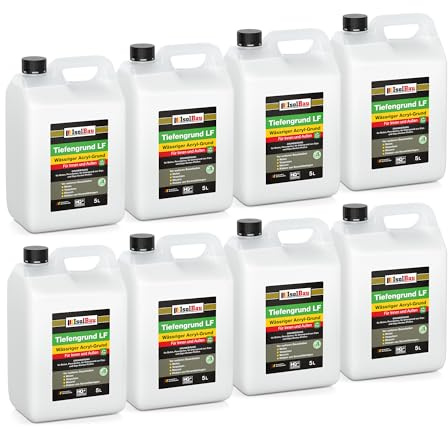 Isolbau Tiefengrund LF - 40 L Wässriger Acryl-Grund für Innen & Außen - Tiefgrund für professionelle Grundierung