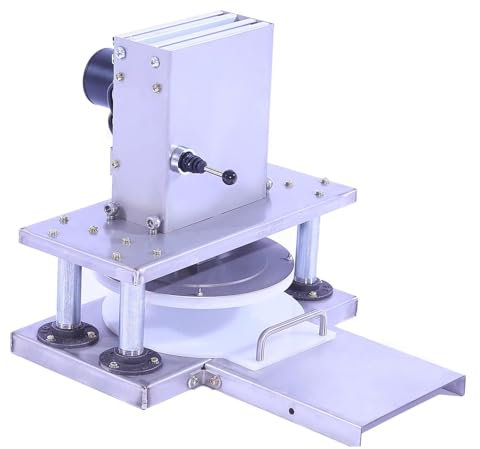 Vituord Presse À Pizza Électrique, Presse À Tortilla Automatique avec Plateau Rond De 8,7 Pouces/22 Cm, Plateau Coulissant, pour Presser Les Pizzas, Pâtisseries, Croûtes À Tarte
