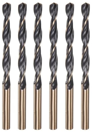 Misuyue Foret Metal 7 mm, 6pcs HSS Hélicoïdaux Forets Meche Metal Professional pour Cuivre Fer Inox Alliage Aluminium Bois, Standard DIN 338