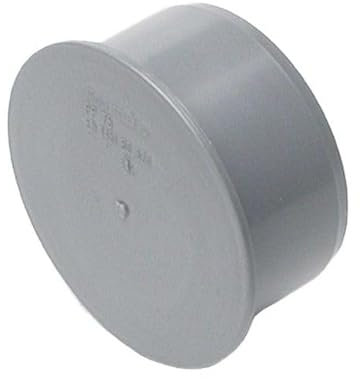 HT - Tappi per manicotti DN50 in plastica PP grigio | acque reflue | installazione | sistema di tubi di fognatura | sistema completo HT