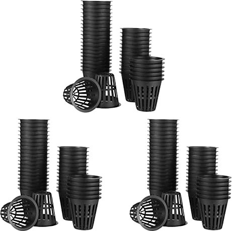 Lbvzxkad 180 Paket 2 Netz Becher Schlitzgeflecht Breiter Filter Pflanzen Netz Pot Bucket Korb fürHydroponics