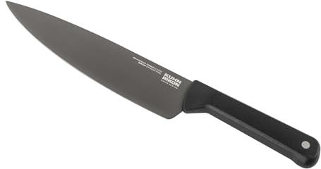 KUHN RIKON Iced Chef's Large Knife with Long Blade and Weighted Handle. Total Length = 33.5cm. Blade Length = 20cm. Crafted from Ice Hardened German Stainless Steel. Durable and Corrosion Resistant.