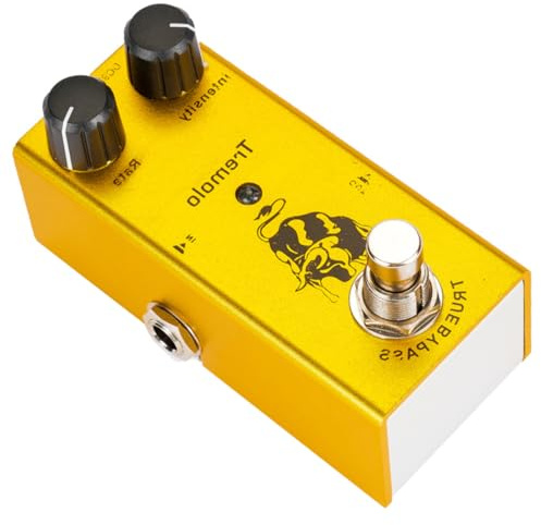 JOINPAYA Pedale Tremolo per Chitarra Elettrica Minimizza la Perdita di Tono Circuito a Valvola Fotoelettrica e Design Unico in Lega per Ragazzo Ragazza