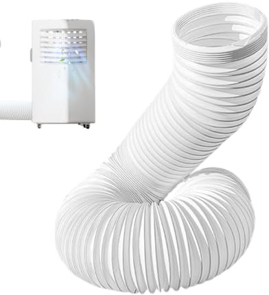 Tubo Aire Acondicionado Portátil, Ø 150 mm, 1.5 M Manguera De Escape Para Aire Acondicionado, Tubo Flexible De Salida De Aire AC De PVC, Para Aire Acondicionado/cocina