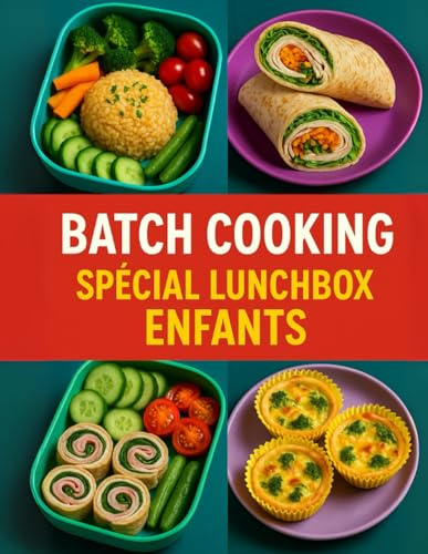 Batch Cooking Spécial Lunchbox Enfants: 70 recettes faciles et gourmandes pour des repas sains à emporter