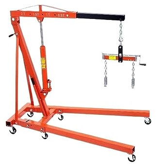 Palan à moteur hydraulique avec levier, grue à moteur pliable de 2 tonnes/4400 lb et niveleur de levage de moteur for la réparation automobile et le chargement