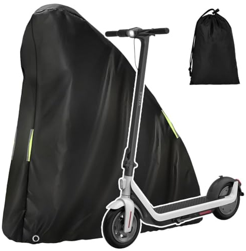 Flintronic Funda para Patinete Eléctrico, 120x115 CM o 130x115 CM, Impermeable con Reflectante y Bolsa, Pare Exteriores