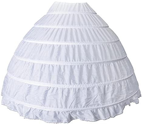 Qianly Gonna Sottoveste Vintage a 6 Cerchi, Sottogonna, Sottogonna, Tutù, Tulle Retrò