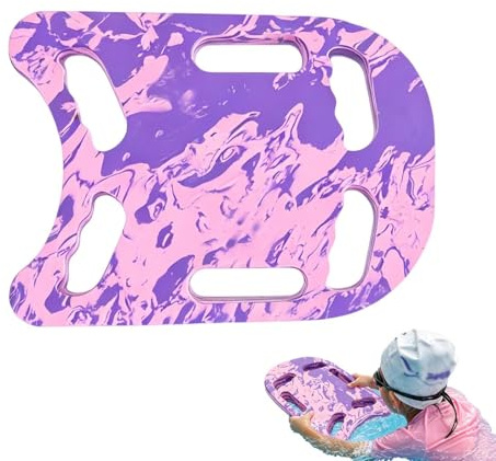 Schwimmbrett mit Griffen für Kinder & Erwachsene, Ergonomisches Schwimm Kickboards aus Eva-Schaumstoff, Schwimmhilfe für Schwimmtraining Beinschlag & Aqua-Fitness, 41x32x4cm