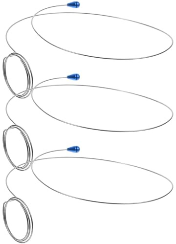 HEATSHAKING 3 Stück Lupenhalter aus Eisen in Silber mit Lupenbefestigungsdraht und Vergrößerndem Rahmen für Uhrmacher im Reparaturgeschäft