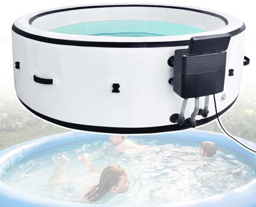 Spa Hinchable Exterior Portátil Inflable Tubo Caliente 2-3 Personas White