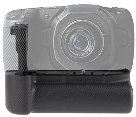 Hersmay Pro Vertical Multi-Power Battery Grip for Blackmagic Pocket Cinema Camera BMPCC 4K 6K Camera, Battery Holder for 3X LP-E6 Battery