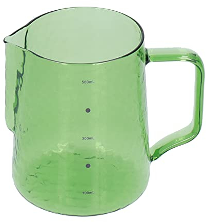 Mousseur de Pichet à Lait, Pichet à Mousser de Lait 500 Ml Pichet à Lait Polyvalent en Verre Borosilicaté pour Boisson au Lait au Café(02)