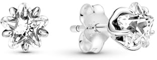 PANDORA Himmlischer Funkelnder Stern Ohrringe in Sterling-Silber mit Zirkonia, Maße: 5,3mm x 6,5mm x 6,5mm, 290023C01