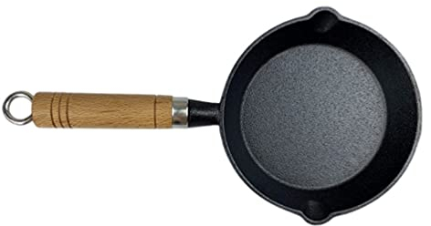 Mini padella per, piccola padella per pancake, 10 cm, rivestimento antiaderente, universale, per campeggio, cucina, bistecche, involtini per uova, colazione, fornello a induzione