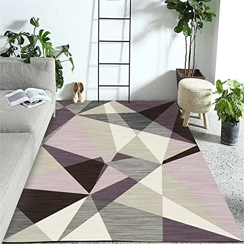 Teppich Flach Gewebt Rosa webteppich terrassendeko Teppich Salon rosa geometrisch minimalistisch wohnzimmerteppich waschbar 40X60CM Babyzimmer Teppich carpeto Teppich