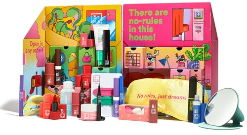 3INA MAKEUP - The No-Rules House: 24 Days Of Color - Adventskalender Beauty 2025 - Make-Up Set - Adventskalender mit 24 Überraschungen - Vegan - Cruelty Free