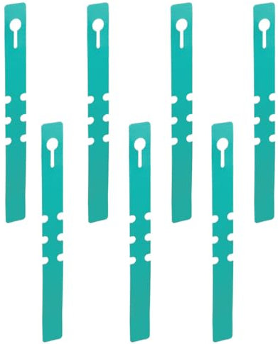 100 etiquetas para plantas, etiquetas ajustables de plástico verde para colgar en árboles, marcadores de plantas de jardín, etiqueta de nombre para semillas, verduras, flores, plantas en maceta,