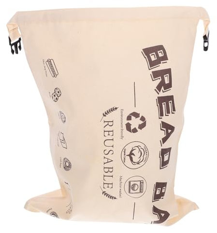BESTonZON Bread Storage Bag Reusable Bread Organizer Release Buckle for Home Baking Croissants and Bagels Food Storage