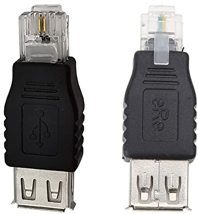 Saddgo Crystal For Head PC RJ11 Male To USB 2.0 For A Female Adapter Connector For Laptop LAN Usb To Lan Ethernet Adapter Landline Phone Converter