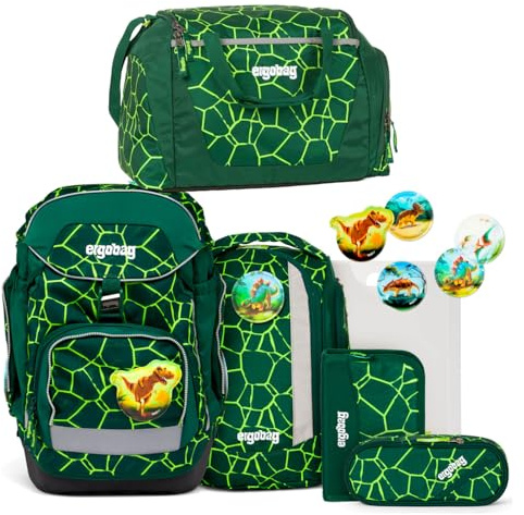 ergobag Pack Bundle Schulrucksack Set 7-teilig BärRex Plus Sporttasche