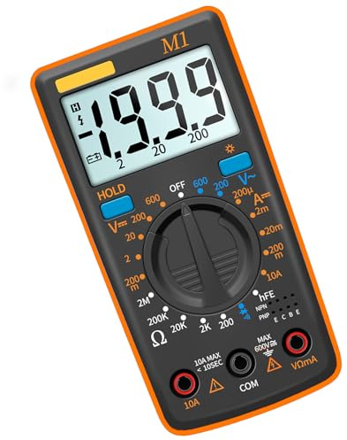Multimetro digitale tascabile facile da leggere, strumento essenziale adatto per misurare la capacità di studenti, attività elettriche domestiche