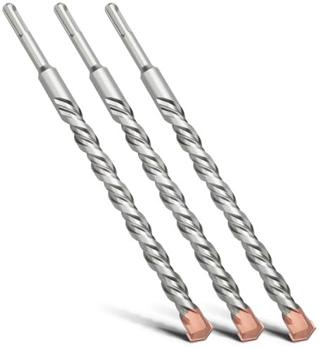 MOXPIFY Punta per trapano SDS Plus a doppia elica, trapano a percussione per calcestruzzo, pietra, pietra naturale, 18 x 280 mm