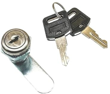 Serrure à came en acier inoxydable 16-20mm, for armoire, caisse, tiroir, école, gymnase, casier, boîte à air, yacht, voiture, MX17, 1 pièce(20mm 40mm)
