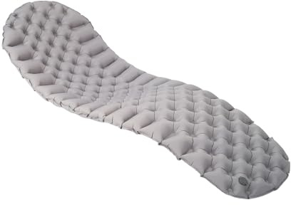 Piceioep Coussin de Couchage Gonflable Peu encombrant, Taille emballée de 22x10cm et Abat-Jour Gris foncé, pour Usage extérieur, Matelas de Voyage