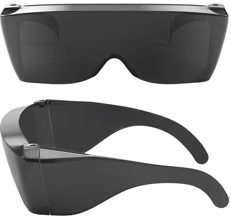 Wise Eyewear Cover-Ups Black Fit Over Sunglasses - Wrap Around Sunglasses - People Who Wear Prescription Glasses in the Sun (Black)