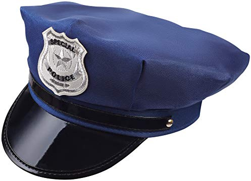 Balinco Gorra de policía Visera Gorro azul oscuro para hombres y mujeres