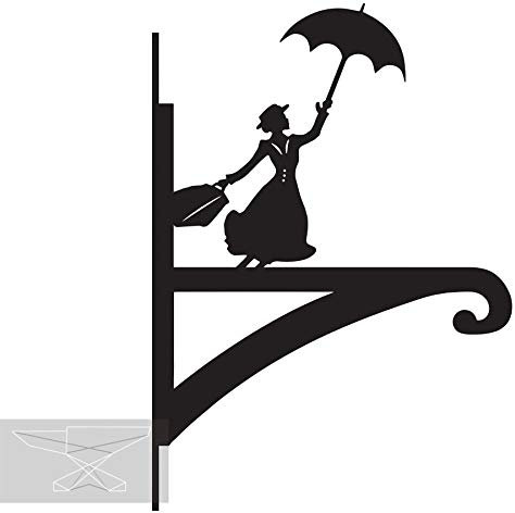 Black Country Metal Works Mary Poppins Hanging Basket Bracket