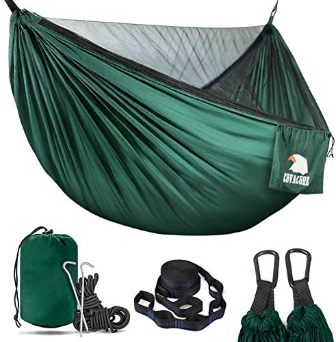 COVACURE Hängematte Outdoor mit Moskitonetz 290x140cm max. 350kg