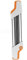 LIZHOUMIL Affûteuse de chaîne de tronçonneuse 2 en 1 en métal Facile à Utiliser 3/8 P 4,0 mm Remplacement pour chaîne Blanc