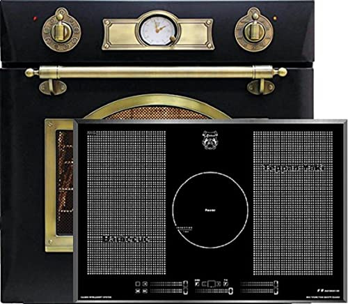 Kaiser Gas Set EH 6355 Em+KCT 777 FI, Juego de hornos eléctricos, Independiente, 79L, Horno empotrable, 10 funciones + Placa de inducción empotrada 77 cm