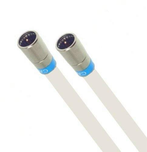 Fritz!Box 6690 Cable Router Netzwerk Anschlusskabel Premium Kabel 8K Cabelcon Schnellstecker Weiß 5 Meter