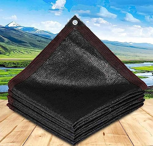 Toldo tipo vela para jardín, pequeño parasol para plantas, multifuncional, rectangular, malla transpirable, para jardín, pérgola, planta, balcón, patio, negro, 3 x 3 m