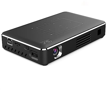Mini proiettore, 2500 lumen LED Smart Portable Projector, 4K 3D videogiochi proiettore con Wifi e Bluetooth per Android/iOS/TV Stick (2 GB RAM 16 GB ROM)