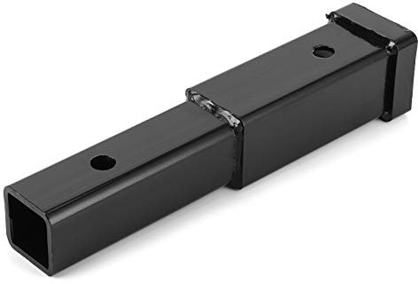 Anhängerkupplungsverlängerung, 5000 Lbs Anhängerkupplungsverlängerung für 2-Zoll-Empfänger der Klasse 3/4, Quadratisches Stahlrohr mit Spanner, Schwarze Pulverbeschichtung