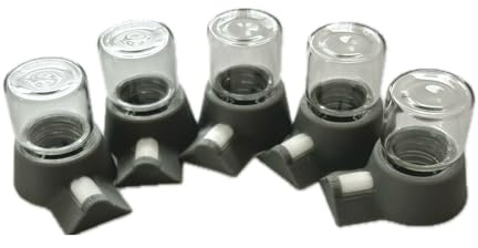 UndergroundCiti Humidifier 5mL Water Feeder for Ant Farms, Jumping Spiders, Beetles or Other Insect Pets - Set of 5 (Gray)
