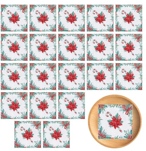 Servilletas Para Las Fiestas De Invierno Toallas De Diseño Navideño Artículos De Decoración De Invierno Artículos Para La Mesa Navideña Servilletas De Temporada Servilletas De Doble Capa Bebidas Para