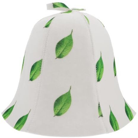 BIUDECO Men Women Sauna Hat Non-Woven Original Sauna Hat Function Russian Banya Cap Shower Hair Cap Room Light Green