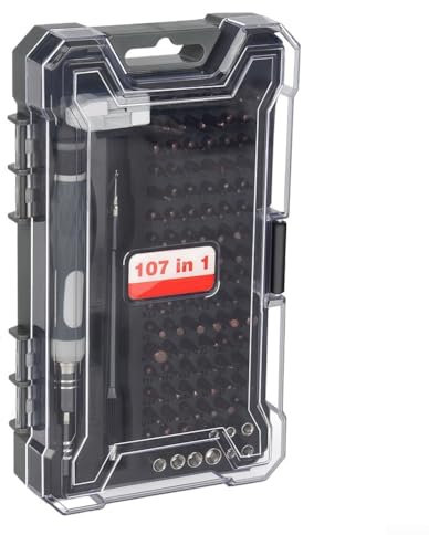 babominimer Set completo di cacciaviti 107 in 1 con estensione telescopica per tutte le vostre esigenze di riparazione, piccoli cacciaviti per riparazione, occhiali ad anello, punte per soddisfare