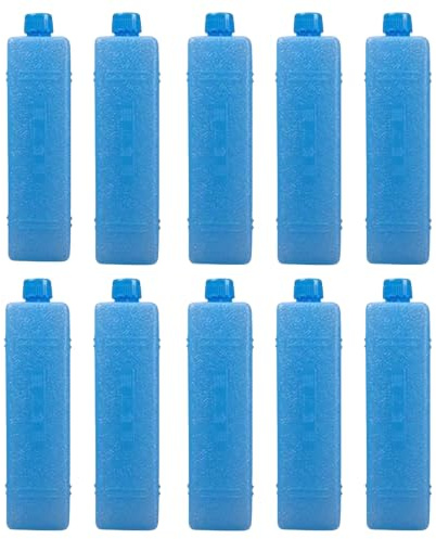 Shenrongtong Packs For Cool Box, 10PCS Reusable Cooler Ice Packs For Air Conditioner, Long Lasting Freezer Blocks For Cooler Bag, Portable Ice Boxes For Camping Picnic Travel Beach