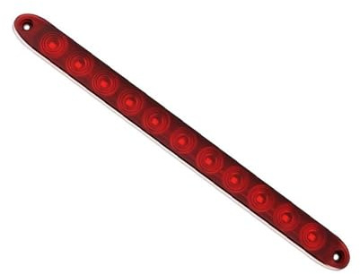 Feu Arrière Barre Lumineuse LED de recul 12 V pour Moto, feu de freinage, feu arrière Rouge Haut et Bas, Universel pour Motocross et Scooter