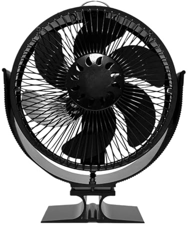 Wood Stove Fan,360-Degree Rotation Wood Burning Stove Fan | Quiet Home Accessory for Apartment Rental Dormitory Hotel Settings