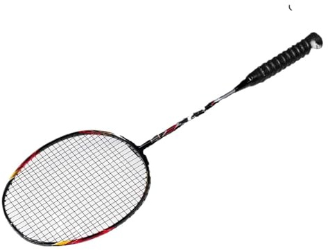 WANGBINGXING Badminton Set Racchetta da Badminton 82 g Attacco e Difesa G5 Fibra di Carbonio + Acciaio al tungsteno + Lega Titanio(1PCS Black Air)