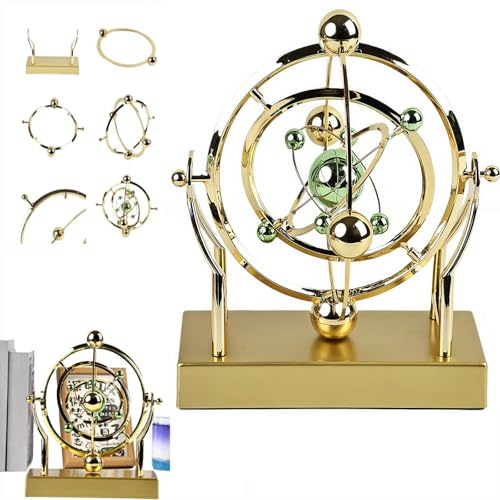Perpetual Motion Machine, Perpetual Motion, Newtons Cradle Desk Toy, Celestial Decor, Strengthen Hands-On Skills and Assemble Easily