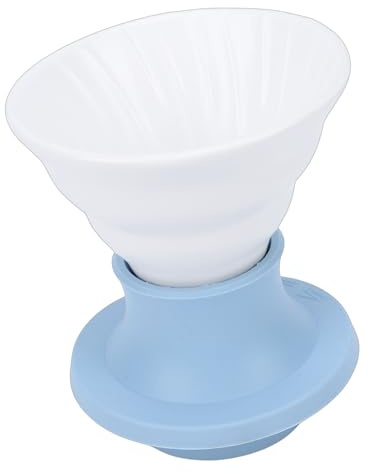 Fockety Gotero para Verter sobre café, cafeteras Manual de Cerámica con Filtro de Inmersión, Resistente Al Calor para Uso en el Hogar y la Oficina (BLUE)