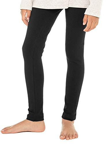Celodoro Pantalon en jersey extensible pour enfants en coton - Noir - Taille unique